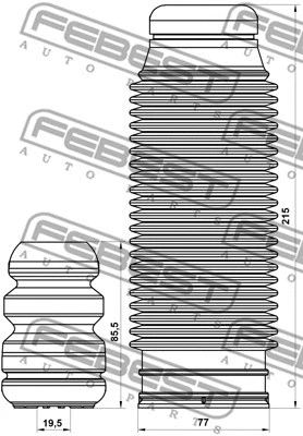 Dust Cover Kit, shock absorber