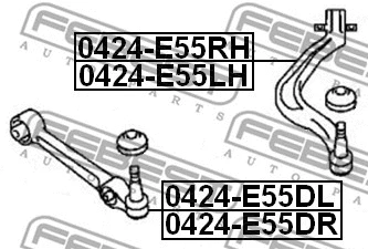 Control/Trailing Arm, wheel suspension