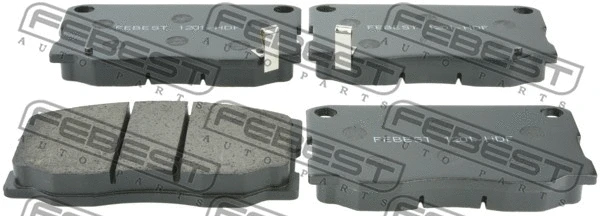 Brake Pad Set, disc brake (1201-HDF)