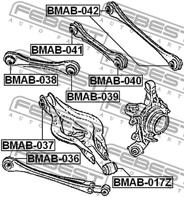 Mounting, control/trailing arm