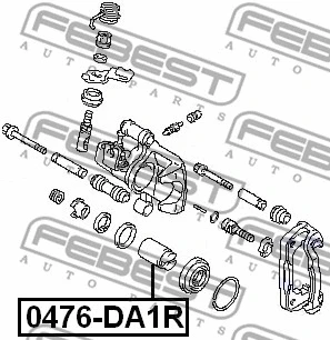 Piston, brake caliper