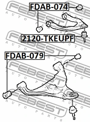 Mounting, control/trailing arm