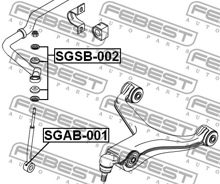 Mounting, axle strut