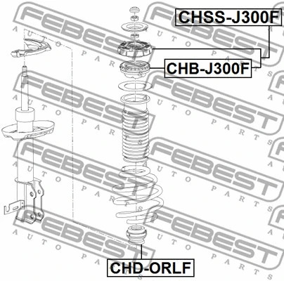Suspension Strut Support Mount (CHSS-J300F)