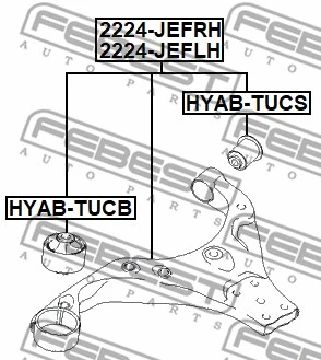 Control/Trailing Arm, wheel suspension