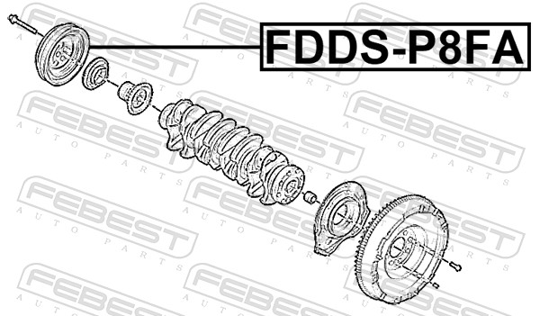 Belt Pulley, crankshaft (FDDS-P8FA)