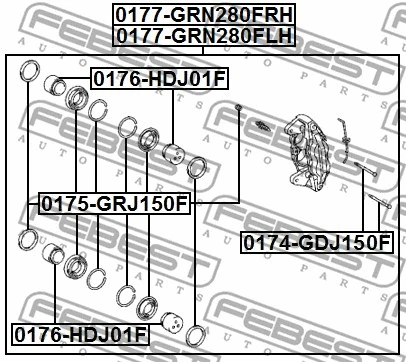Guide Bolt, brake caliper