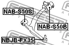 Mounting, control/trailing arm