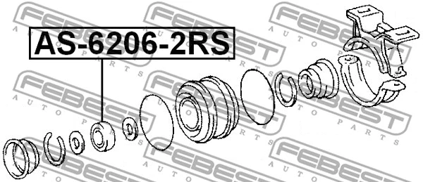Bearing, propshaft centre bearing