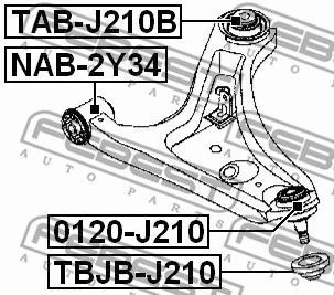 Mounting, control/trailing arm