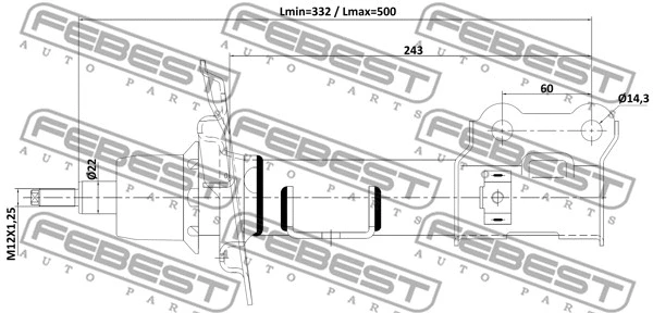 Shock Absorber (12110-014FR)