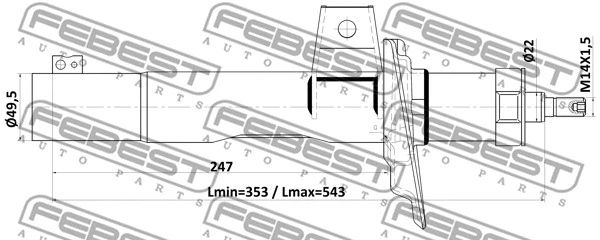 Shock Absorber (23110-003F)