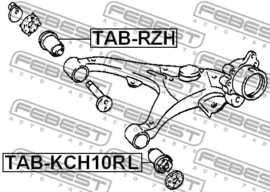 Mounting, control/trailing arm