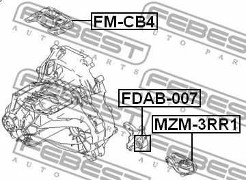Mounting, engine