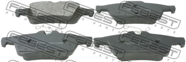 Brake Pad Set, disc brake (2101-CBSR)