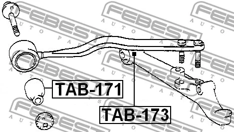 Mounting, control/trailing arm