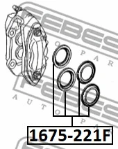 Repair Kit, brake caliper (1675-221F)
