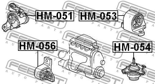 Mounting, engine