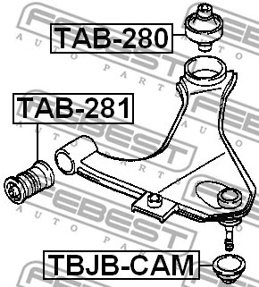 Mounting, control/trailing arm