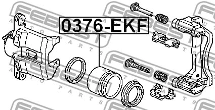 Piston, brake caliper