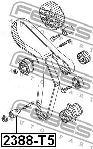 Deflection/Guide Pulley, timing belt