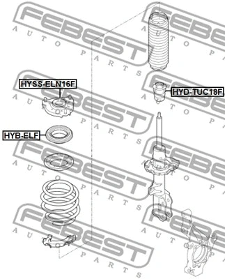 Suspension Strut Support Mount (HYSS-ELN16F)