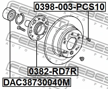 Fastening Bolt, control arm