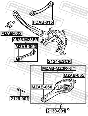 Control/Trailing Arm, wheel suspension
