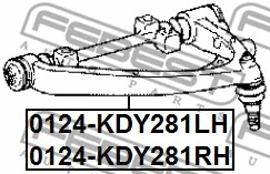 Control/Trailing Arm, wheel suspension