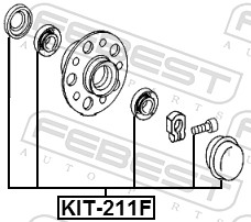 Wheel Bearing Kit (KIT-211F)