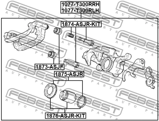 Brake Caliper (1077-T300RLH)