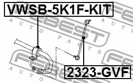Repair Kit, stabiliser bush