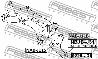 Mounting, control/trailing arm