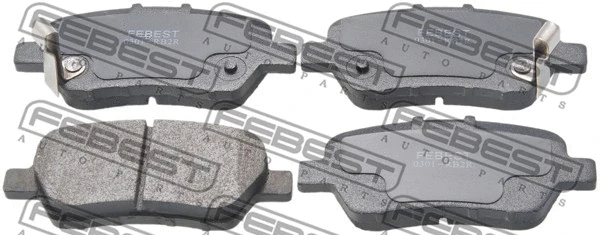 Brake Pad Set, disc brake (0301-RB2R)