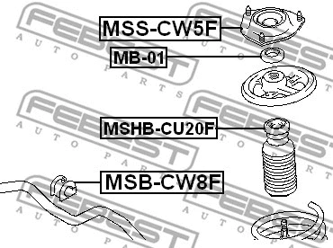 Suspension Strut Support Mount