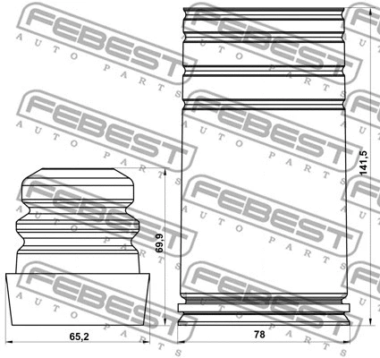 Dust Cover Kit, shock absorber