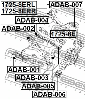 Mounting, control/trailing arm