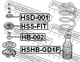 Rolling Bearing, suspension strut support mount