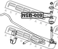 Mounting, axle strut