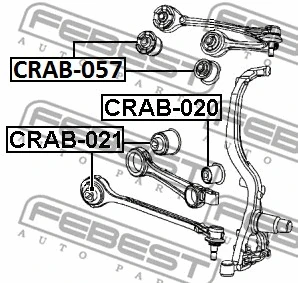 Mounting, control/trailing arm