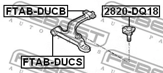 Mounting, control/trailing arm