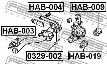 Mounting, control/trailing arm