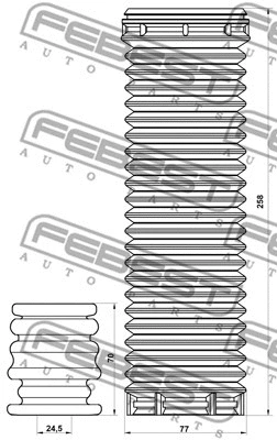 Dust Cover Kit, shock absorber