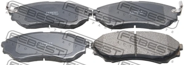 Brake Pad Set, disc brake (0501-BT50F)