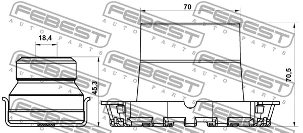 Dust Cover Kit, shock absorber