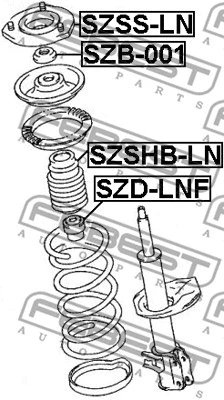 Rolling Bearing, suspension strut support mount