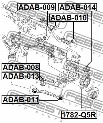 Mounting, control/trailing arm