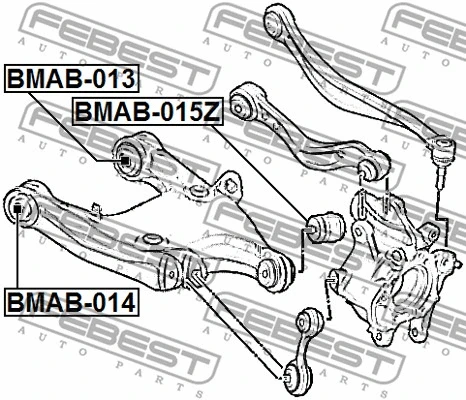 Mounting, control/trailing arm