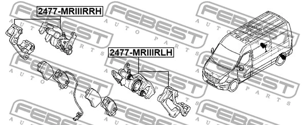 Brake Caliper (2477-MRIIIRRH)