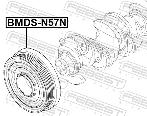 Belt Pulley, crankshaft (BMDS-N57N)